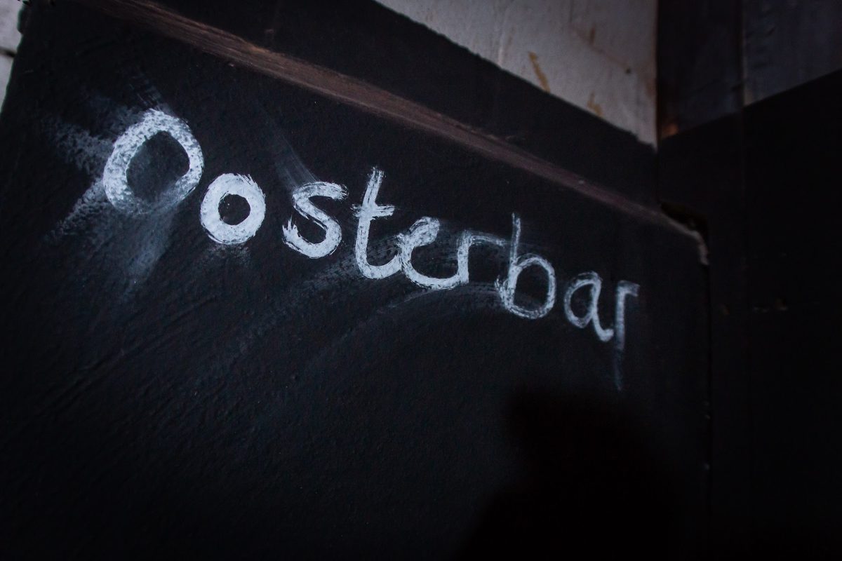 Oosterbar chalked on the wall